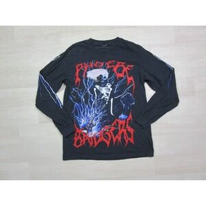 Phoebe Bridgers Punisher Skull Skeleton Lightning Bolt Long Sleeve T-Shirt (S)